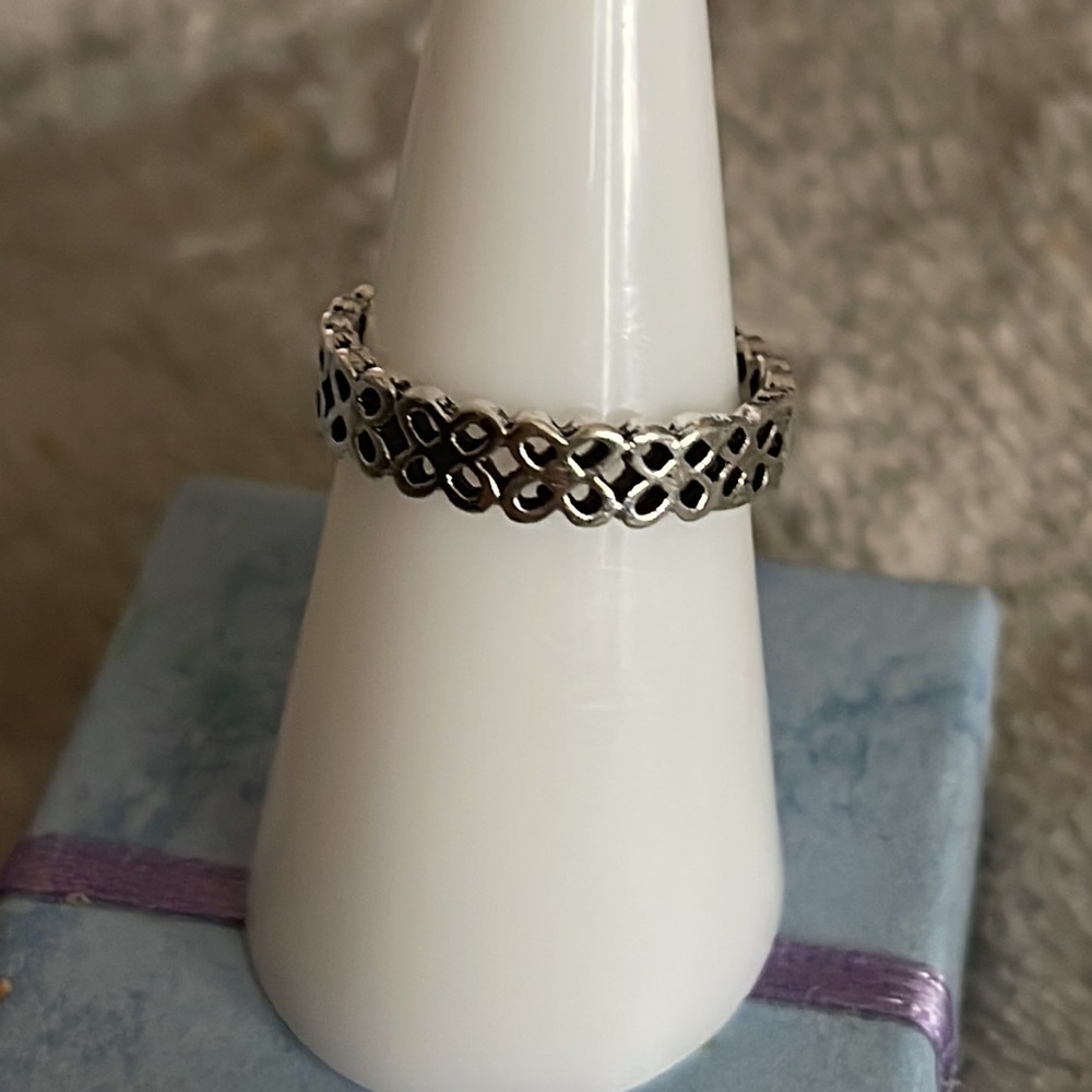 New Sterling Silver Handmade Bohemian Solid Butterfly Band Minimalist Ring - Picture 6 of 6